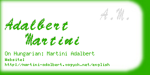 adalbert martini business card
